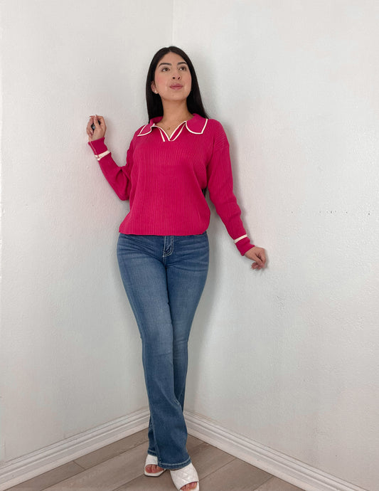 Bonita Top In Color Fuchsia