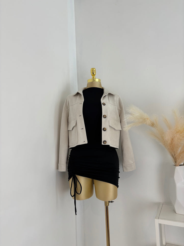 Cropped Suede Fall Jackets