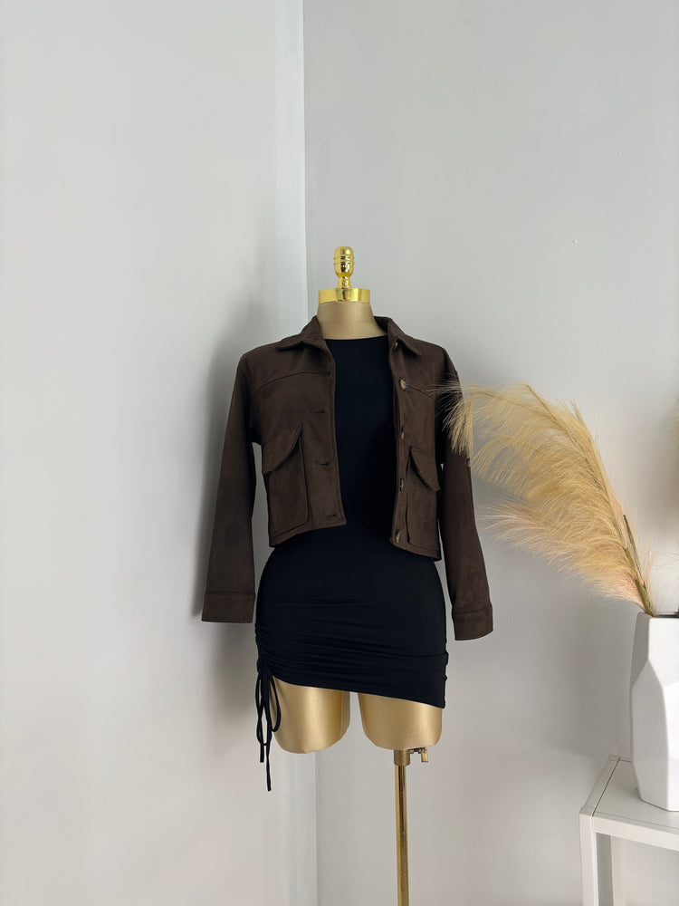 Cropped Suede Fall Jackets