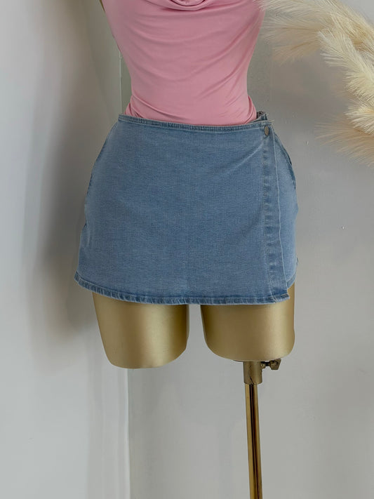Denim Skort