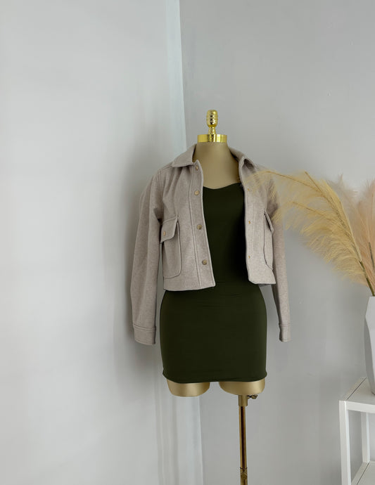 Fall Date Jacket In Oatmeal