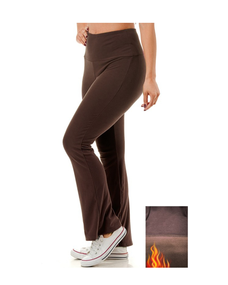 Flared Fleece Warm Leggings