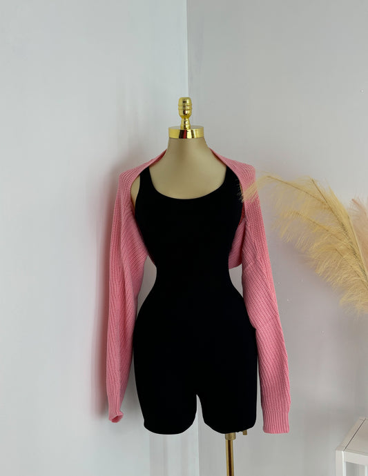 Knit Bolero In Pink