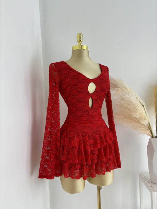 Lace Romper Dress