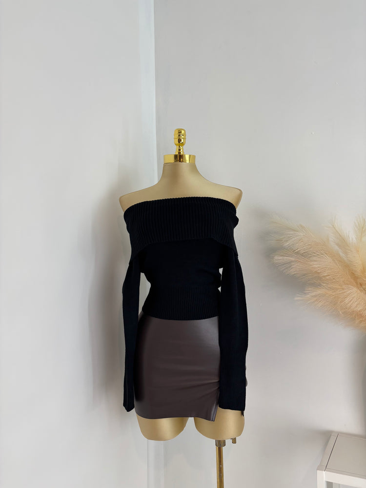 Off Shoulder Sweater Tops