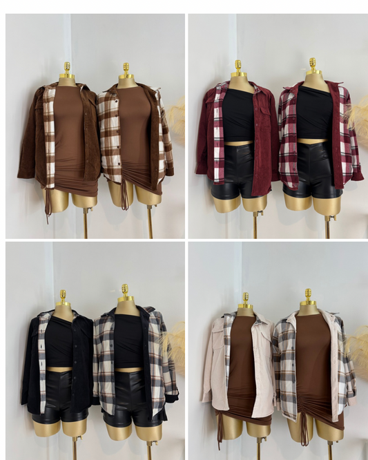 Pretty In Fall Reversible Flannel Jacket