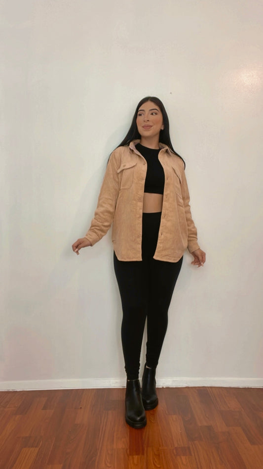 Pretty In Honey Reversible Flannel Jacket