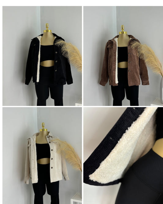 Sherpa Corduroy Shacket