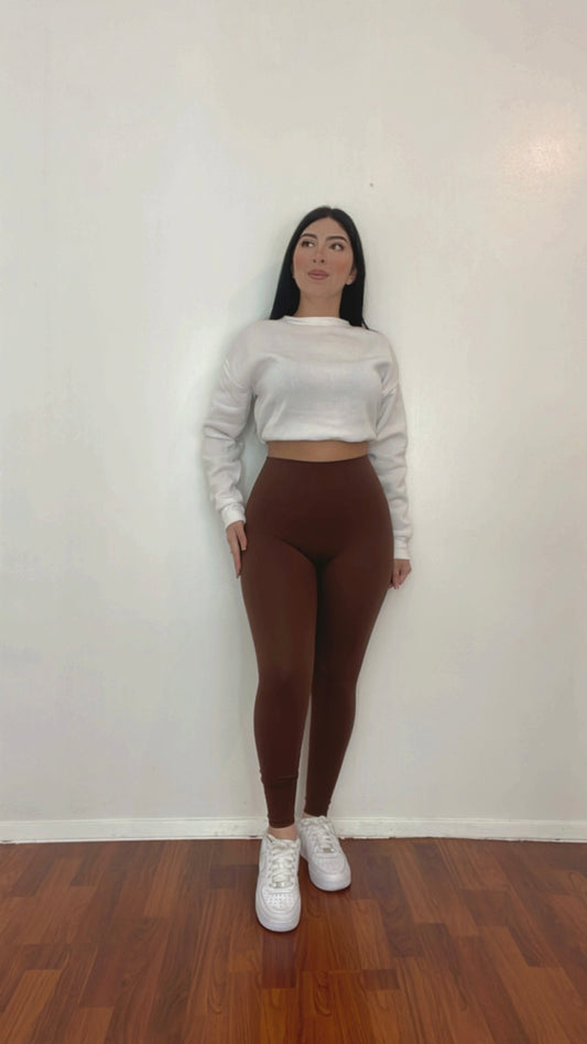Slimming Leggings In Color Brown