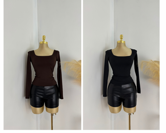 Slimming Long Sleeve Double Layered
