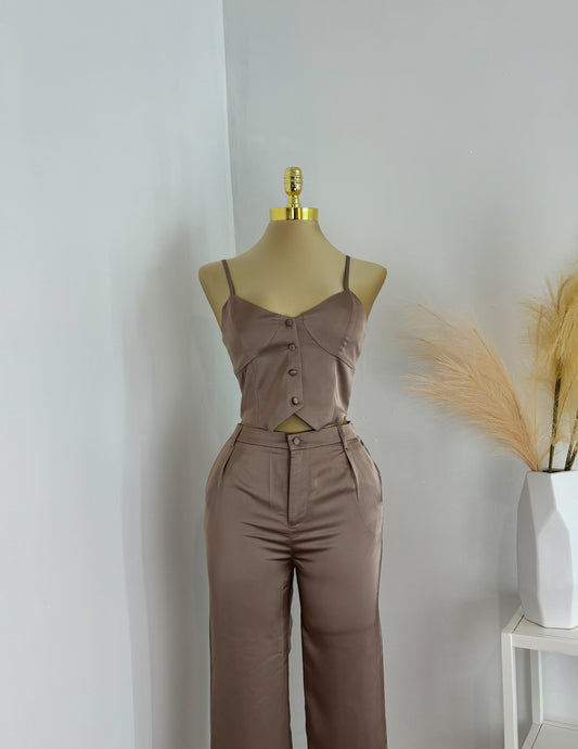 Zaida Satin Top