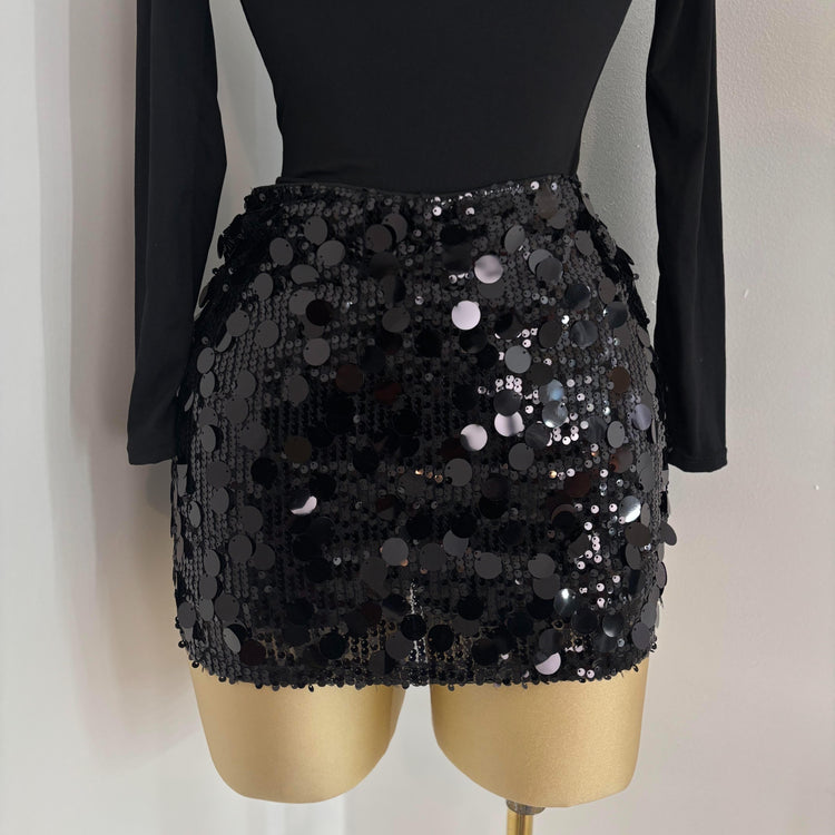 Sequin Mini Skort