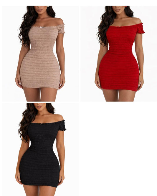 Perfect Off The Shoulder Mini Dress
