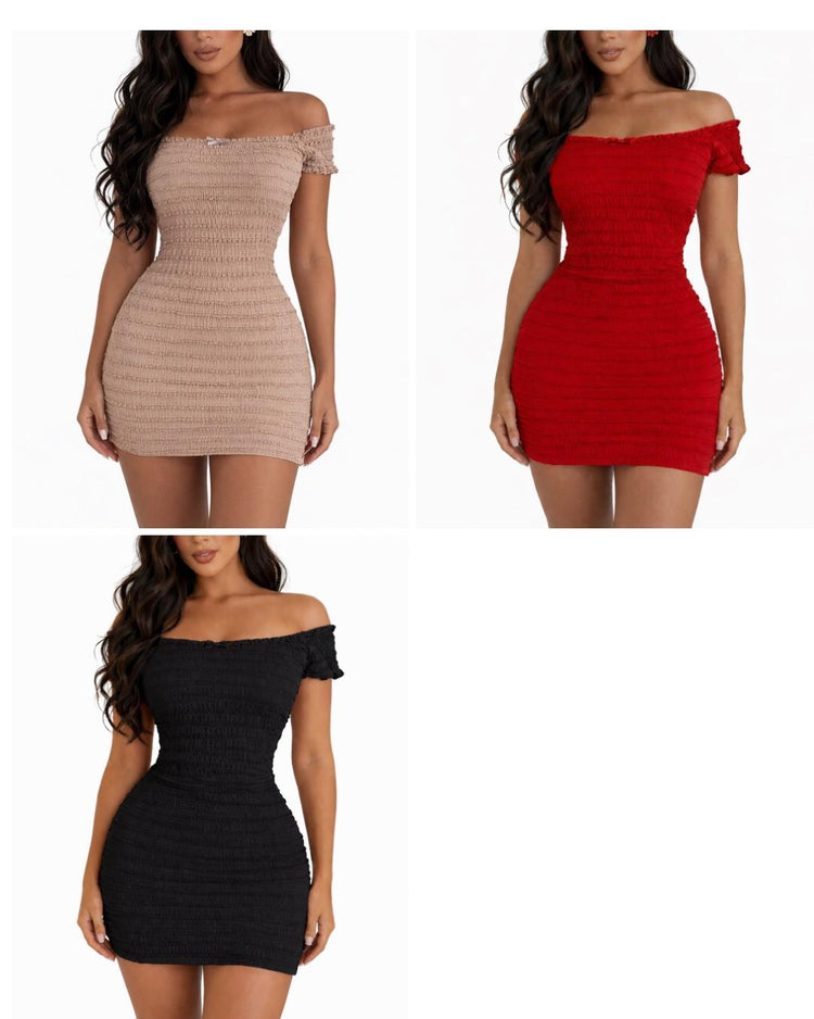 Perfect Off The Shoulder Mini Dress