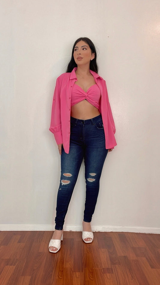 Josie Distressed Skinny Jeans
